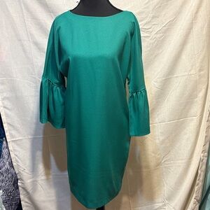 Banana Republic Teal Long Sleeve Dress